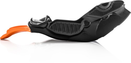 Acerbis Glide Plate/Skid Plate For 2019-2022 KTM 250SXF - Black/Orange, Plastic Protection For Off-Road Riding