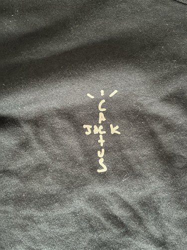 NEW Travis Scott x Virgil Abloh c/o Cactus Jack Off White Nike black Tee Size M - Picture 5 of 5