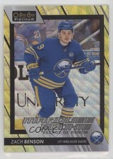 2023 O-Pee-Chee Platinum Marquee Rookies Neon Yellow Surge Zach Benson #300 08m1
