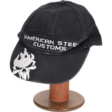 Used Skull Pattern Baseball Cap One Size Fits All