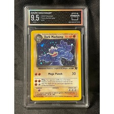 2000 Dark Machamp #10 Pokémon Team Rocket Holo Raro ArenaClub Classificato come nuovo + 9,5