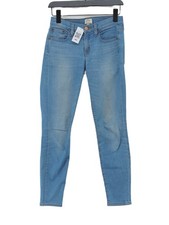 J. Crew Women's Jeans W 25 in Blue Cotton with Elastane, Polyester Skinny