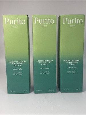 3x-Purito Mighty Bamboo Panthenol Cream - Daily Face Moisturizer 100 ml Ex 04/28