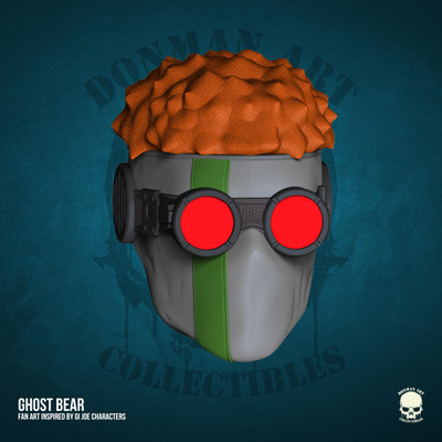 G.I. Joe Classified Ghost Bear 6'' (1:12) Unpainted 3D Resin Print
