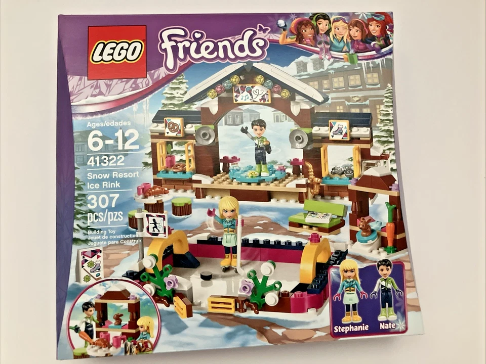 Lot LEGO Friends Snow Ski Resort  Sets 41322,  41323,  41324, 41319 SEALED NEW - Image 2 of 4