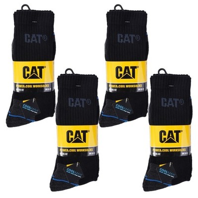 CAT WORK 12er Pack Arbeits-Socken Power & Cool Gr. 39-42 CATERPILLAR Strümpfe 