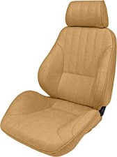 Procar Rally Recliner Bucket Seat With Headrest Vinyl Leftdriver Beige