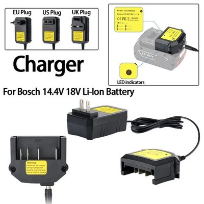 Portable Battery Charger For Bosch 14.4V 18V BAT609 BAT609G BAT618 BAT618G
