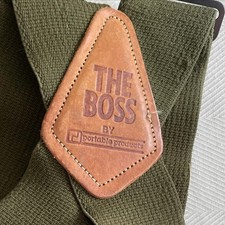 THE BOSS Green 2" Inch Adjustable Suspenders Heavy Duty Clips Portable Products