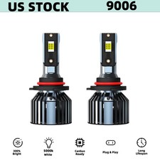 2PCS 9006 LED Headlight Bulb Conversion Kit Low Beam White Super Bright 6500K