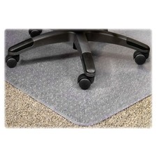 Lorell Plushmat Chair Mat - 48" Length X 36" Width X 0.13" Thickness Overall -