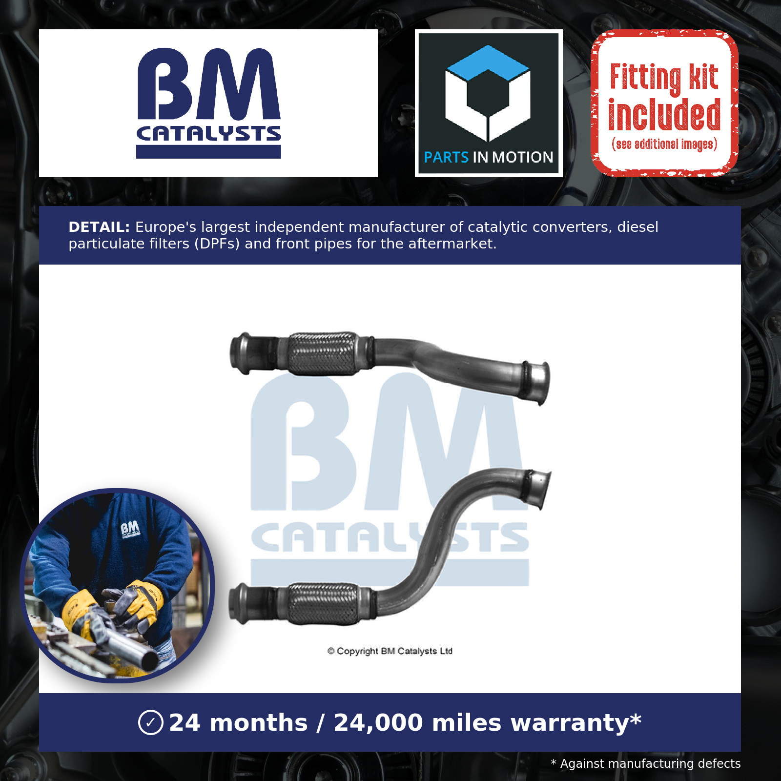 For PEUGEOT EXPERT Van V 2016 onwards Exhaust Pipe - Image 21