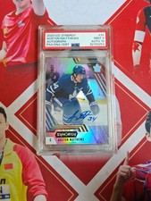 2020-21 Upper Deck Synergy Hockey Autograph Auston Matthews /21 PSA 9