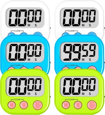 Magnetischer digitaler LCD-Timer Küche Koch Timer lauter Alarm Batterie ausgeschlossen UK