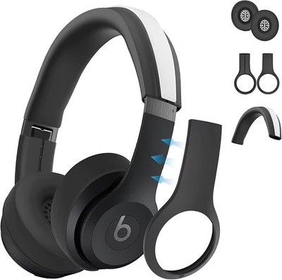 3-in-1 Silikon Hülle Set für Beats Solo 4 | Ohrpolster Schale Kopfbügel Abdeckungen