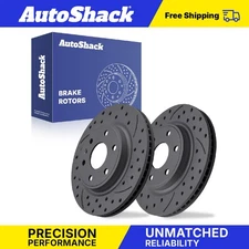 Front Drilled Slotted Brake Rotors Pair for Cadillac CTS XTS Buick Regal