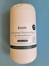 Biom Refillable Wipe Dispenser White BPA Free Magnetic Lid Earth Friendly New