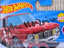 Alfa Romeo Fahrer Arturo Merzario signiertes Hotwheels Modell