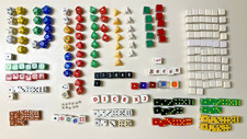 Dice Assortment Lot of 255 Assorted Sizes, Shapes, Colors  Sides Blanks Poker