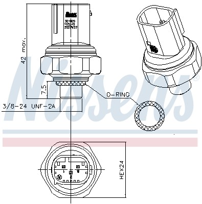 Fits NISSENS NIS 301009 Pressure Switch, air conditioning NIS 301009  ⭐UK Stock⭐
