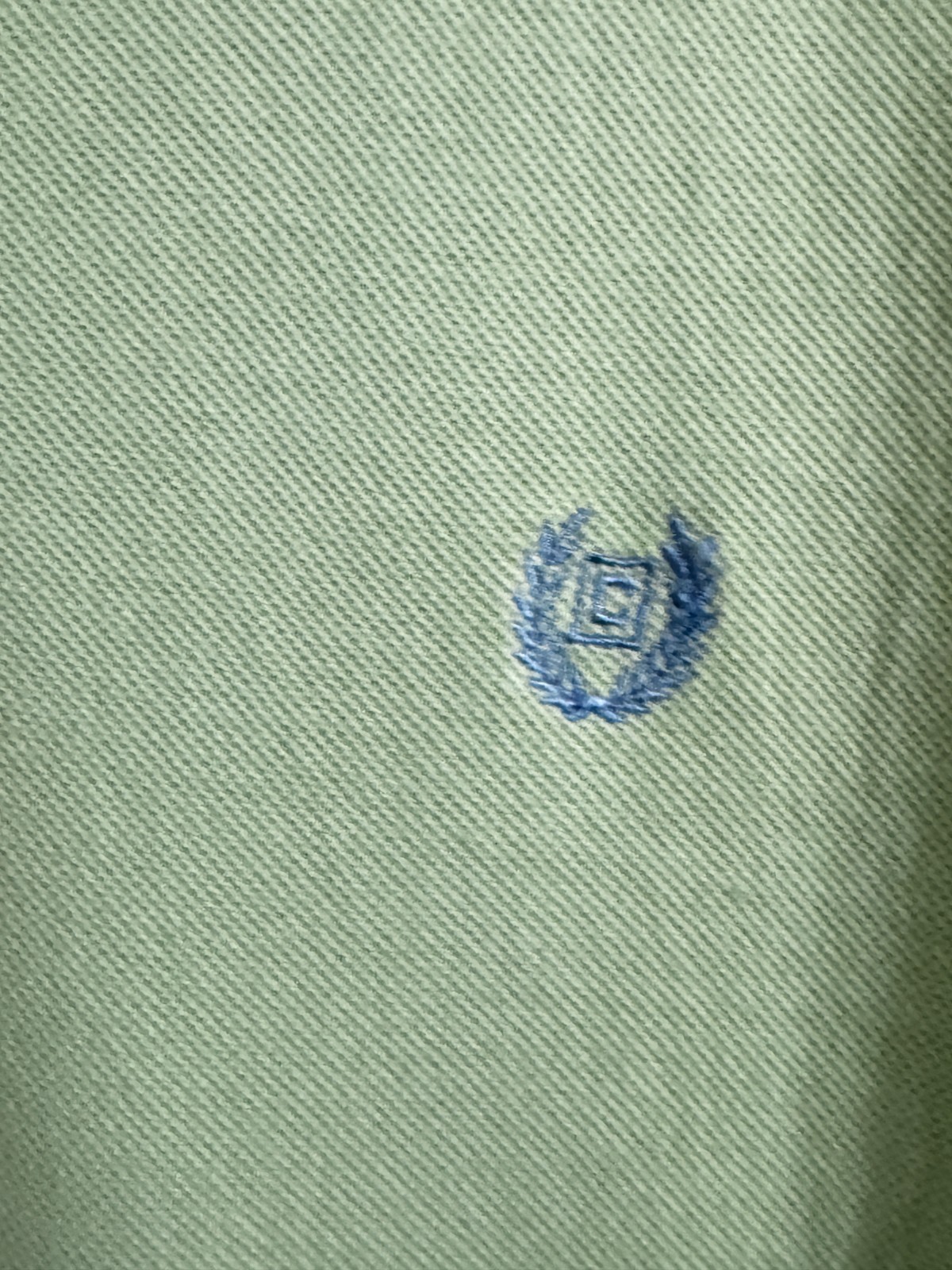 Chaps Ralph Lauren Sage Green Pique Polo Shirt image 6