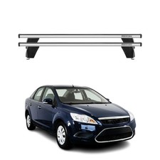 Menabo Dachträger Grundtäger für Ford Focus 2004-2011 75kg Alu Silber 2 tlg