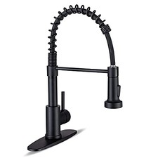 Kitchen Faucets with Pull Down Sprayer Commercial 1 Matte Black 1 Standard