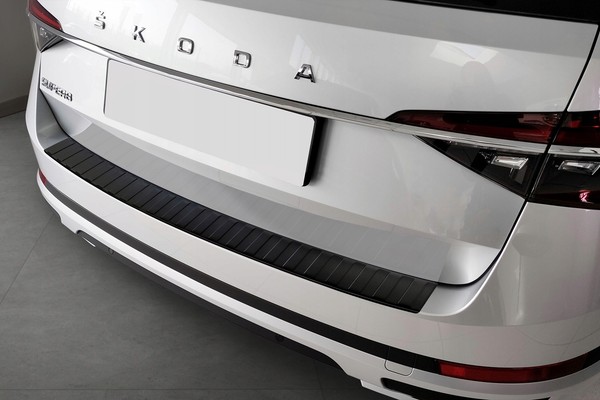 FüR Skoda Superb III Kombi 2015-2019, FL 2019-2024 Ladekantenschutz Edelstahl-image