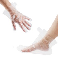 200 Counts Paraffin Wax Bath Liners for Hand  Foot, 100pcs Booties  Gloves