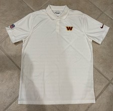 Washington Commanders Nike NFL On Field Dri-Fit Polo White Team Issued Men Large