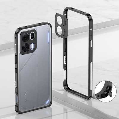 Aluminum Frame Case For Oppo K30 Turbo K50 Pro + Reno 15 14 Pro Metal Lens Cover