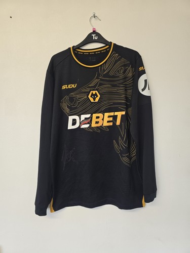Camiseta de fútbol firmada por Joao Gomes Wolves Wolverhampton Wanderers FC