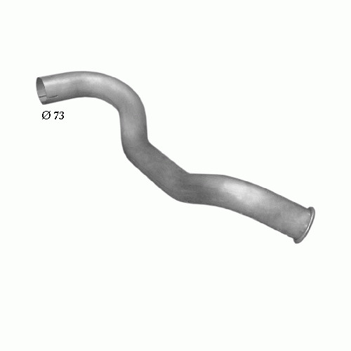 Tuyau d'échappement Mercedes Vario 6-9 T en acier galvanisé pour camion