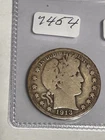 1913 P BARBER HALF DOLLAR - A LOT OF PATINA AND THIS OLD COIN -