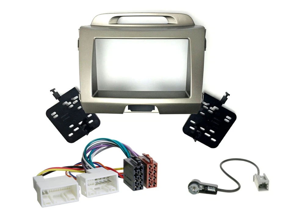 JVC USB Bluetooth MP3 DAB 2DIN Autoradio für Kia Sportage 3 SL 10-15 silber - Bild 3 von 4