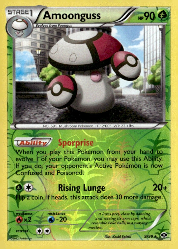 Amoonguss Rare Reverse Holo Next Destinies 9/99 Pokémon TCG