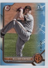 2022 Bowman Draft Sky Blue 449/499 William Kempner #BD-3 1t2c