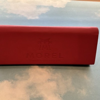 MOREL Foldable Triangle Eyeglasses Case ONLY - Red - NEW