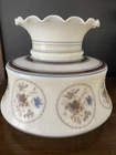Quoizel "Abigail Adams" hurricane lamp shade made of milk glass