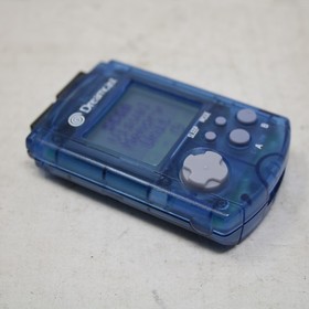 Sega Dreamcast Translucent Blue Clear VMU New Batteries