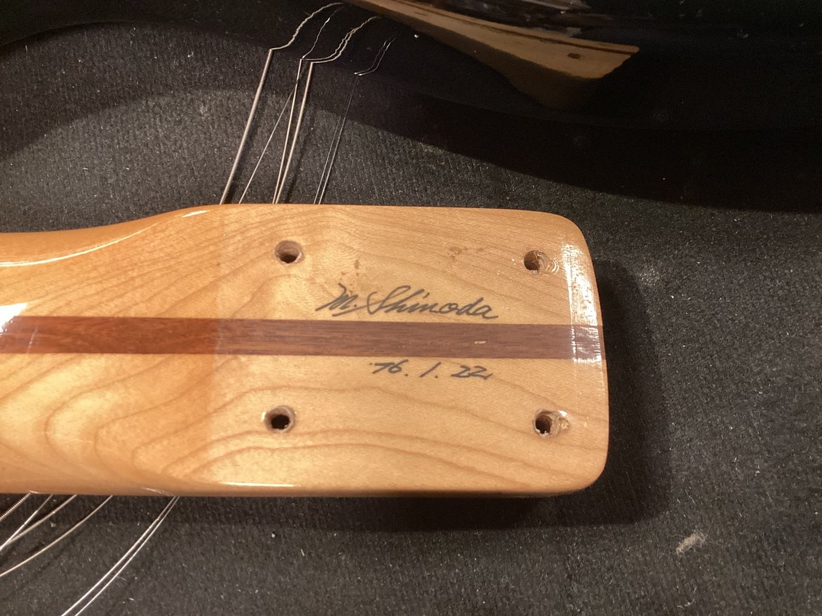 H.S.Anderson ST70 Used Sen Body Maple Neck Maple Fingerboard Black w/Soft Case