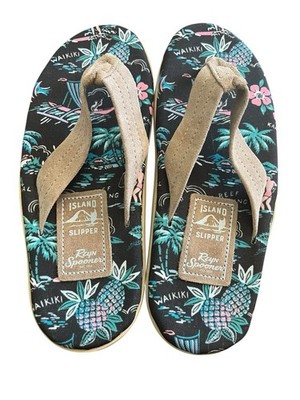 New Unisex Reyn Spooner Island Slipper / Flip Flops  Size 8 Made In Hawaii