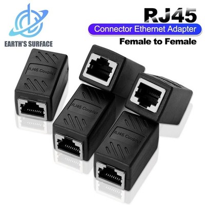1/50 Stück RJ45 Kupplung Ethernet Extender 1000Mbps LAN Stecker Buchse zu Buchse