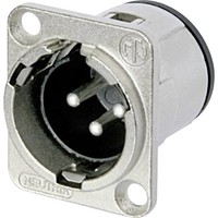 Neutrik NC3MD-V Xlr-Steckverbinder Flanschstecker, Kontakte Gerade Polzahl: 3...