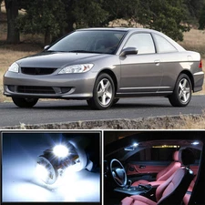 4 x Premium Xenon White LED Lights Interior Package Kit for Honda Civic