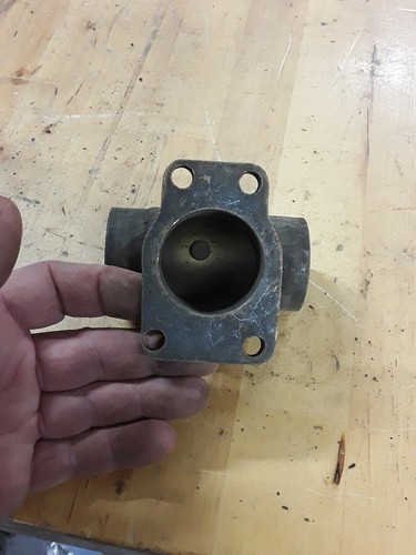 STOCK HARLEY KNUCKLEHEAD PANHEAD BRASS INTAKE MANIFOLD 3"3/8" WIDE - Picture 5 of 8