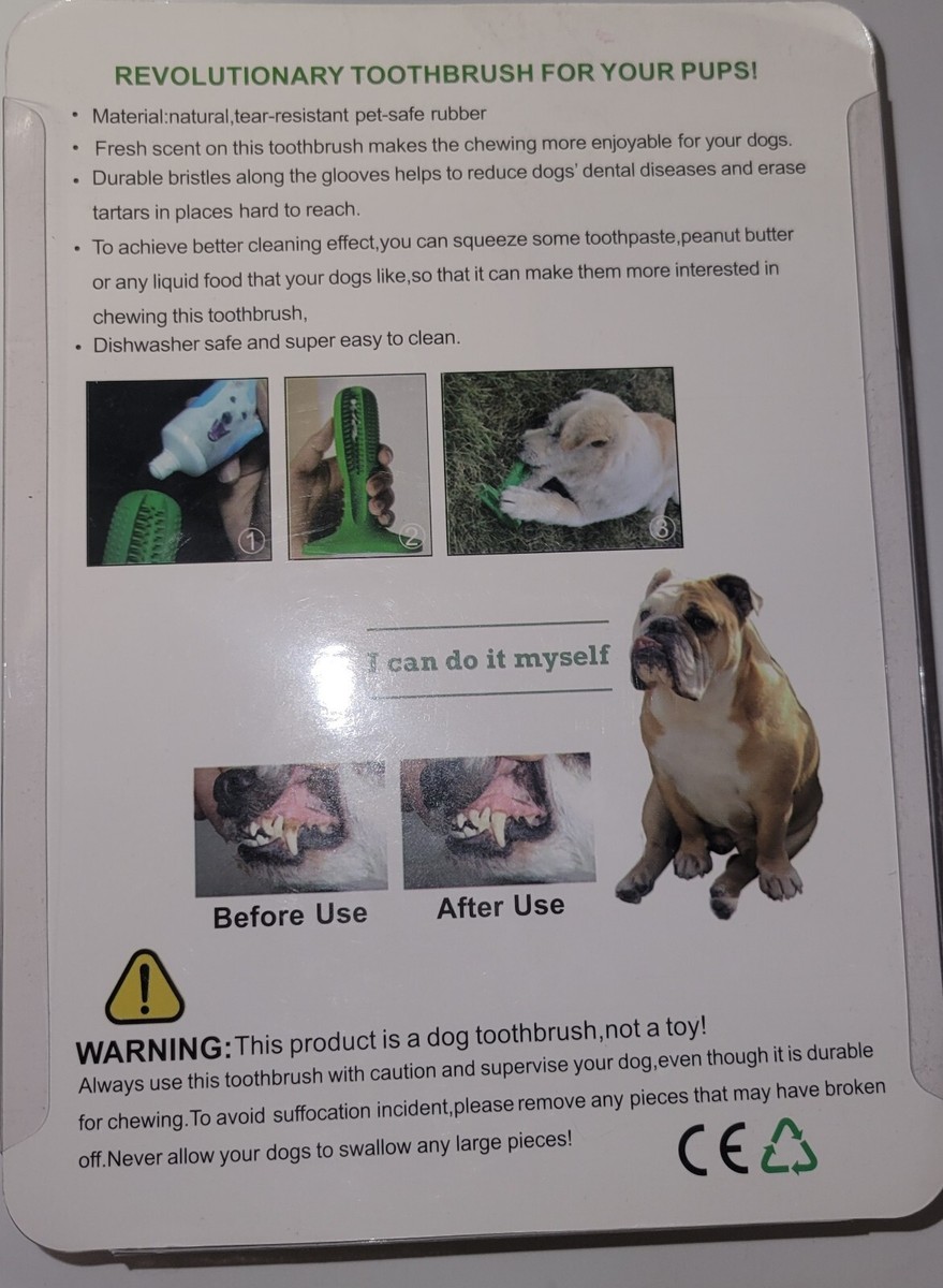 Teeth Cleaning Dog Diy Toothbrush Natural Plant Substance Pet