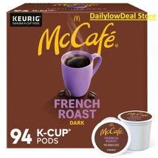 McCafe French Roast K-Cup Coffee Pods (94 count) - FRESH!! FREE SHIP!!