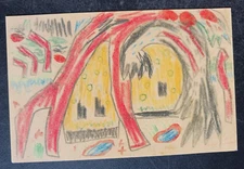 vtg postcard art Franz Radziwill Ostermotiv unposted