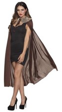 Ladies Night Huntress Cape Medieval Gothic Fancy Dress Accessory